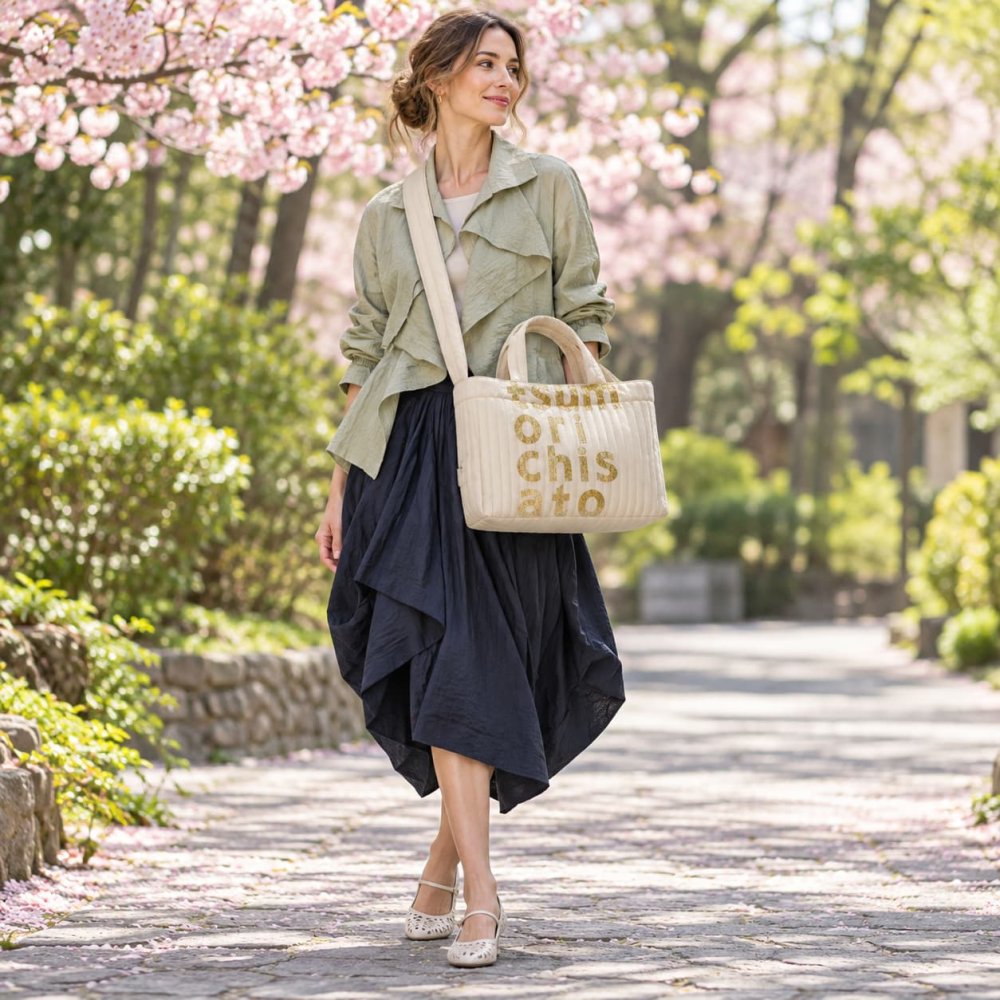 tsumori chisato CARRY ツモリチサトキャリー トート ショルダー 手持ち 斜め掛け ホログラムロゴ トートバッグ レディース 普段使い 使いやすい