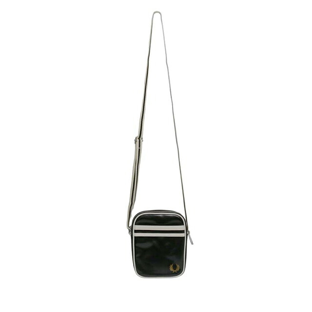 フレッドペリー FRED PERRY Classic Small Side Bag ショルダーバッグ l1179-d57 ユニセックス Black Ecru