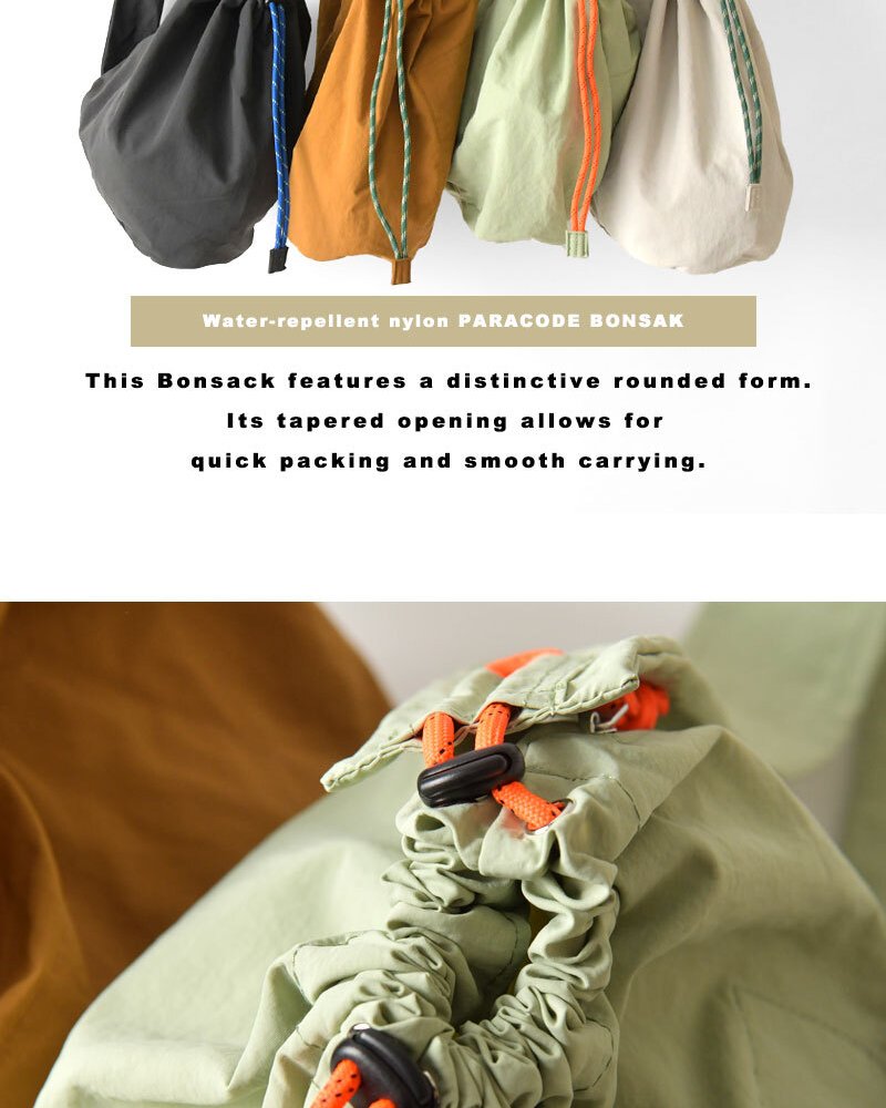 【EARTH MADE アースメイド】撥水ナイロン パラコード ボンサック ショルダーバッグ PARACODE BONSAK (E7963)正規品 レディース 春 夏 雨 水 アウトドア フェス 肩掛け 斜め掛け ナチュラル 新作 ナチュランド 人気 30代 40代 50代 60代 母の日 クリスマス ギフト プレゼント