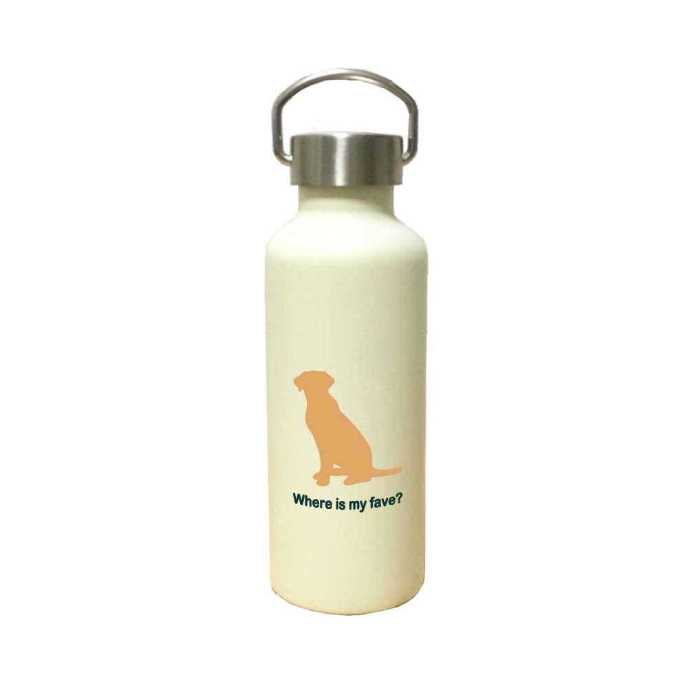 ラブラドールレトリバー かわいい 取っ手付き マグボトル おしゃれ 290ml 保温 保冷 ステンレス 真空 断熱 二重構造 ボトル タンブラー 水筒 マイボトル オリジナル ラブラドールレトリーバ ラブ ラブラドール 犬 ペット 動物 アニマル