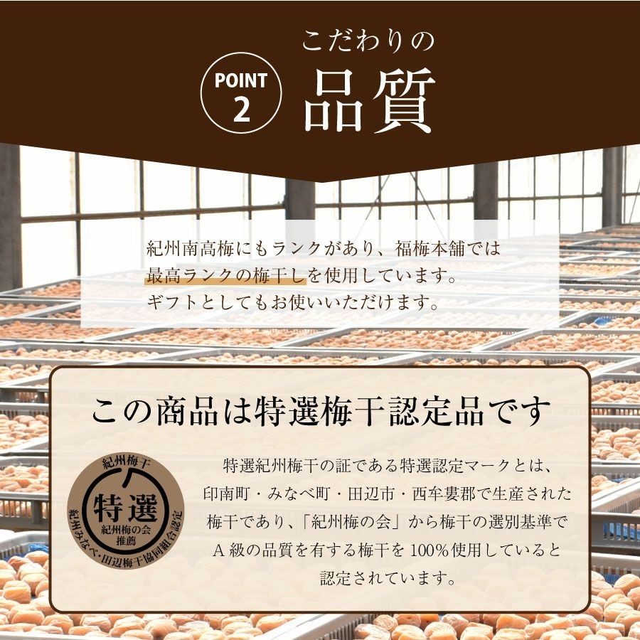 【特選紀州南高梅】【しそ漬梅250g×2パック（塩分約20％）】【無添加】しそと塩のみで漬けた昔ながらの梅干し つけもの 梅干し ギフト プレゼント 内祝