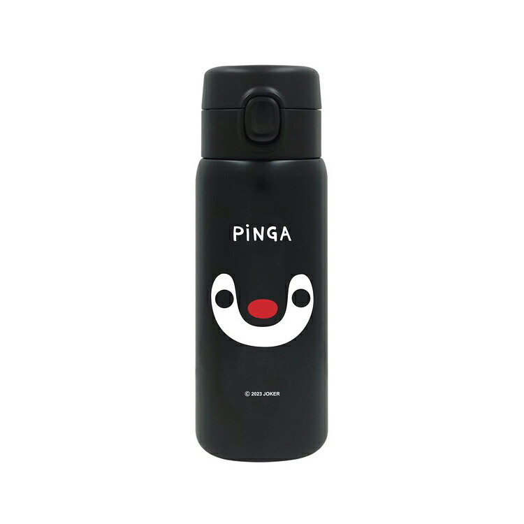 ピングー ステンレスワンプッシュボトル 350ml  保温 保冷 195-031 ペンギン ワンタッチ 軽量モデル ピングー