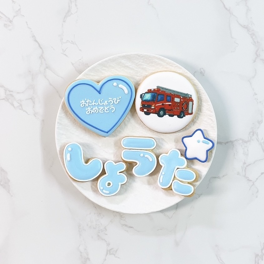 \\ 新作セール!! // お名前＆プリントクッキーSET《 2枚〜｜ひらがな｜アイシングクッキー｜お好きな写真で 》