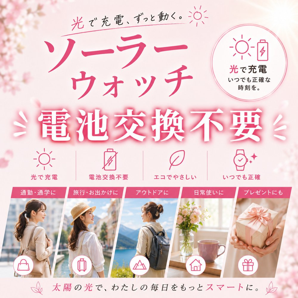 ラッピング済 ギフトセット 国内正規品 Lilish リリッシュ ソーラー腕時計 レディース 小ぶり かわいい ソーラー 時計 おしゃれ シルバー×ピンクゴールド 学生 入学 卒業 就職祝い プレゼント 10代 20代 女性 記念日 ギフト 成人 卒業 入学