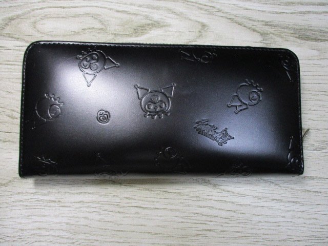 財布 レディース 長財布 ラウンド Kuromi ブランド クロミ 本革 キティ サンリオ 公式品 「ブラック」 87131 人気 毎日発送 最新作