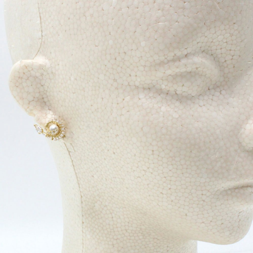 スワロフスキー swarovski ピアス Snake ミックスカット 5698888 スネーク スタッドピアス アクセサリー 巳年 レディース ゴールド+ホワイト 海外正規品