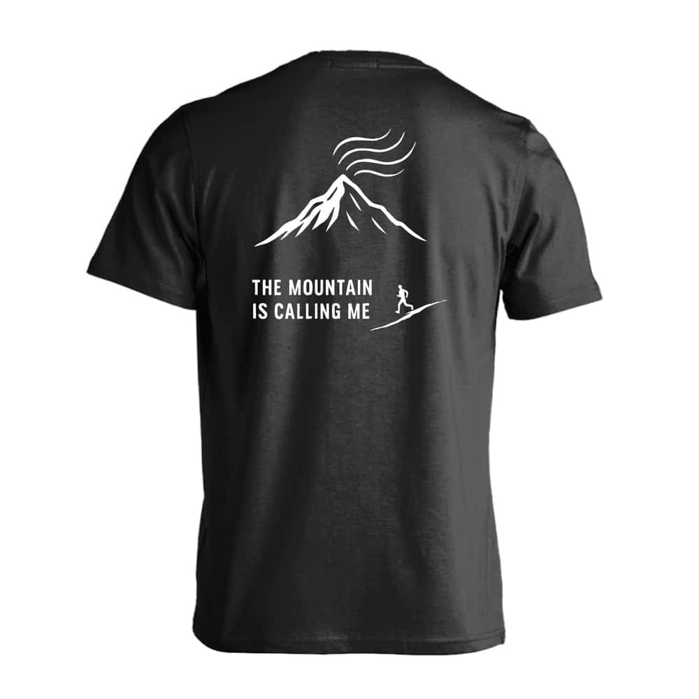 トレイルランニング Tシャツ 半袖 メンズ ウェア レディース 練習着 ジュニア ドライ おもしろ tシャツ 速乾 名入れ スポーツ 女子 男子 チーム おしゃれ 文字入れ 「山が俺を呼んでいる」 アートワークスコウベ 【送料無料】