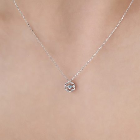 【無料ラッピング】 ヨンドシー 4℃ ネックレス K10ホワイトゴールド 2025 Holiday Collection アイスブルーダイヤモンド レディースブランド 正規品 新品 ギフト プレゼント 人気 おすすめ 誕生日 記念日 クリスマス 送料無料