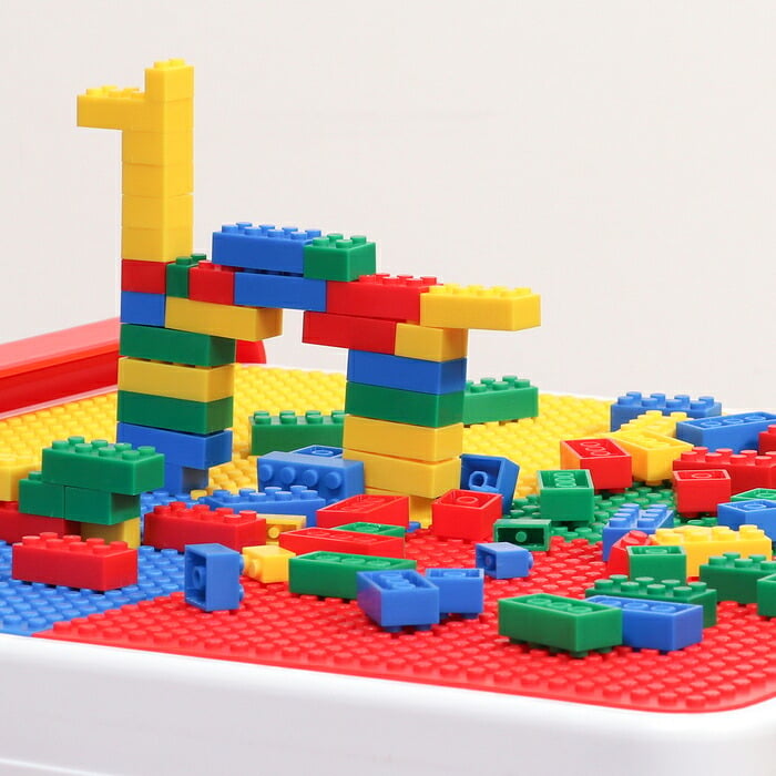 キッズテーブル&チェアセット テーブル セット ブロック 100個付 おえかき 子供イス カラフル 付き イス 知育玩具 子供 知育 キッズ ミニ 机 子供椅子 キッズテーブ 子供用テーブル キッズチェア キッズデスク テーブル椅子セット 知育テーブル
