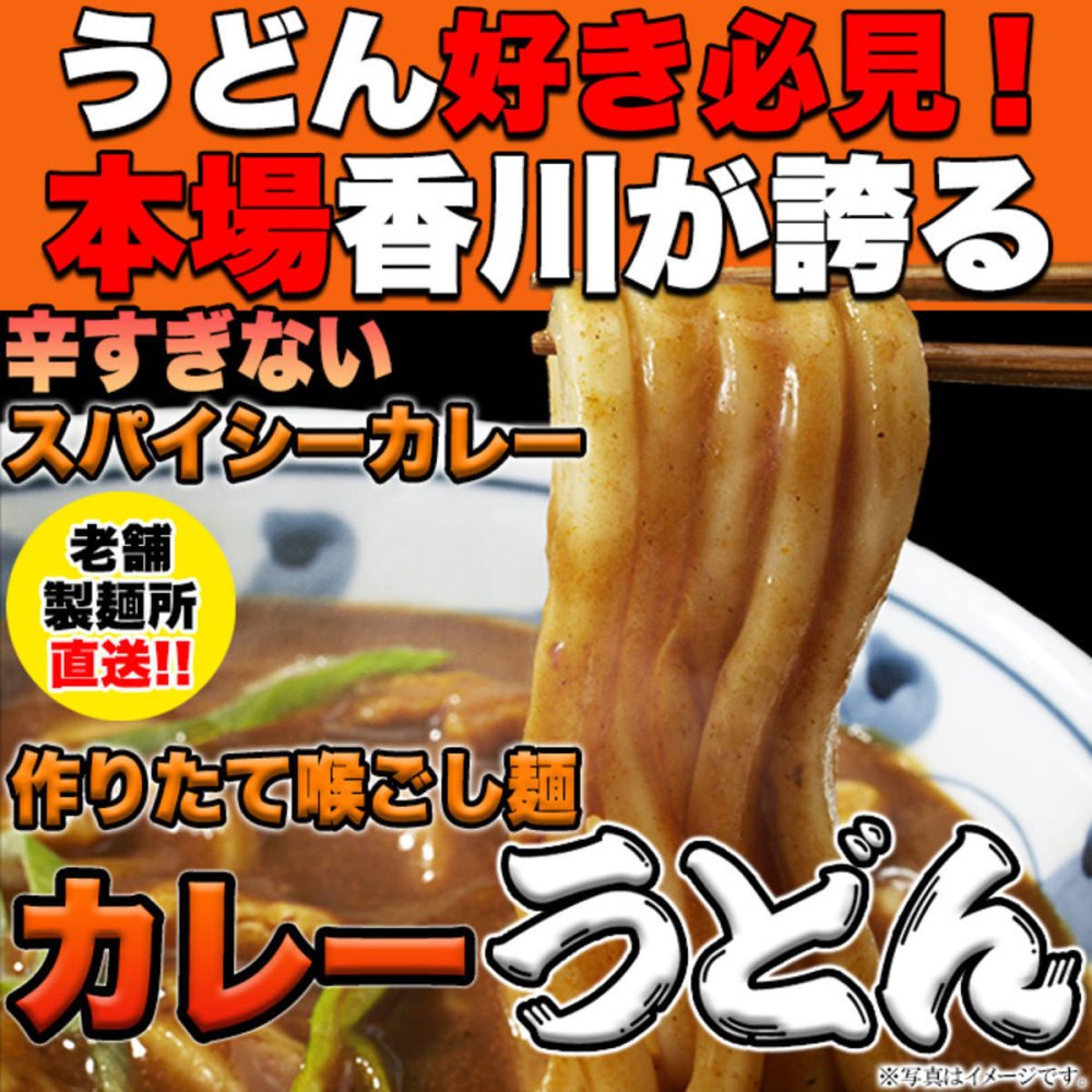香川 讃岐うどん レンジで簡単 カレーうどん 4食セット ゆでうどん 個包装 レンジ調理 簡単 カレー スープ ポスト投函便