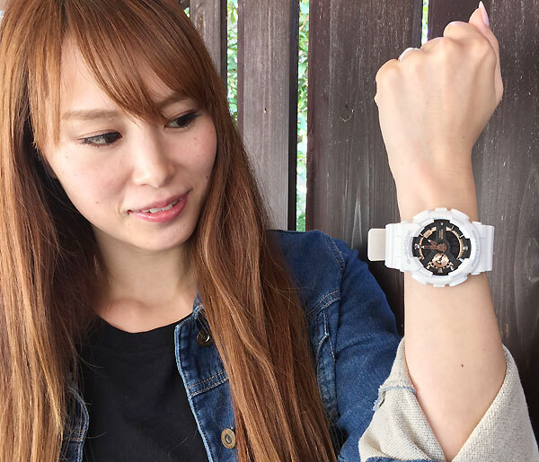 ペアウォッチ gショックG-SHOCK BABY-G  ペア腕時計 カシオ 2本セット  アナデジ GA-110RG-7AJF BA-110XRG-7AJF お揃い     新品　婚約　夫婦 高級　クリスマス プレゼント