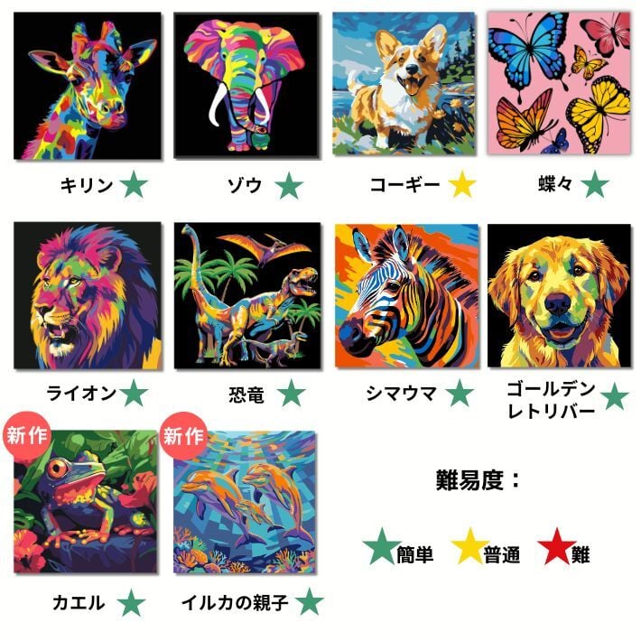 数字塗り絵 大人の塗り絵 ミニサイズ 選べる3点セット ナンバーペイント数字入り 塗り絵 脳トレ 趣味 おうち時間 絵画キット アート 癒し プレゼント 誕生日 母の日 父の日 敬老の日 【無料ラッピング】【選べるデザイン】【送料無料】