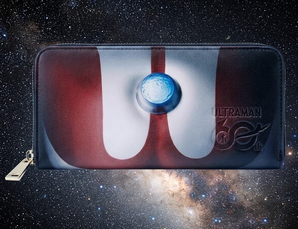 ウルトラマン 財布 メンズ 長財布 ラウンドファスナー 60周年記念限定モデル ULTRAMAN 本革 ヌメ革 ボディデザインのインクジェットプリント 公式正規品