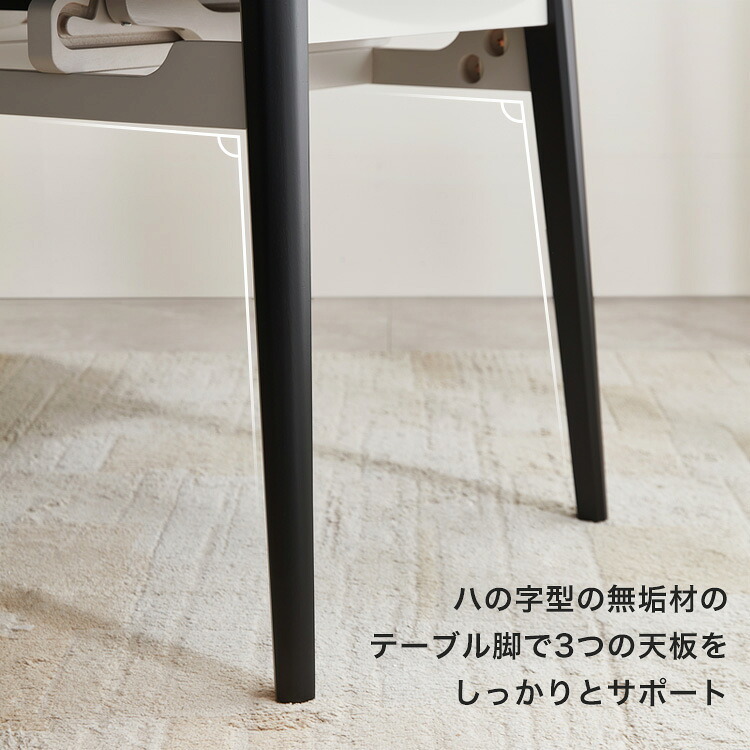 ダイニング家具 伸縮式セラミック円形ダイニングテーブル＆チェア-グレー- 5点セット