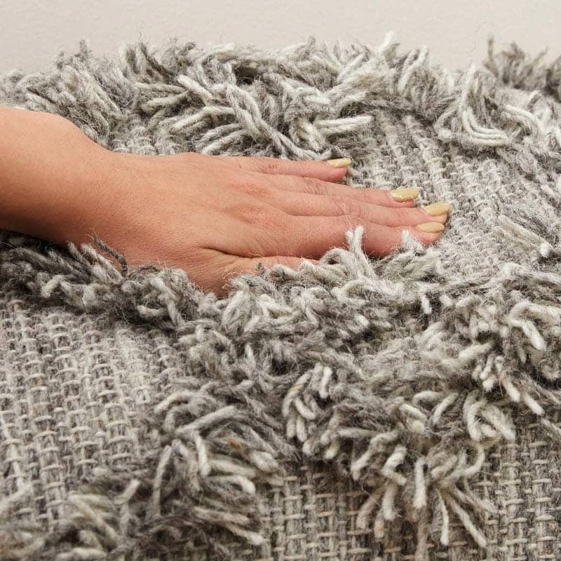 ベッド 寝具 クッションカバー 45×45cm ウール モロッカン かわいい オシャレ 綿 ベニワレン 韓国 北欧 グレー 正方形 カバー 座布団カバー