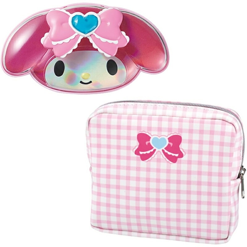 【即納在庫 バンダイ キッズコスメ】BANDAI Make Up Palette set マイメロディ メイクアップパレットセット サンリオ 6才以上 リップ アイカラー チーク ポーチ付き 子供用化粧品 女の子 誕生日 プレゼント ギフト