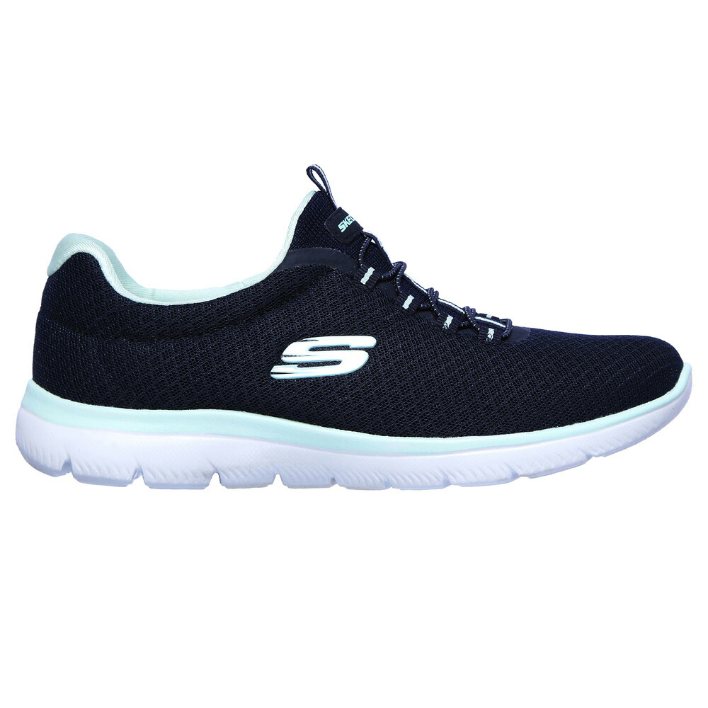 スケッチャーズ レディース スリッポン スニーカー 靴 サミッツ SKECHERS Summits 12980 軽量 ノーマル幅 ひもゴム メモリーフォームインソール