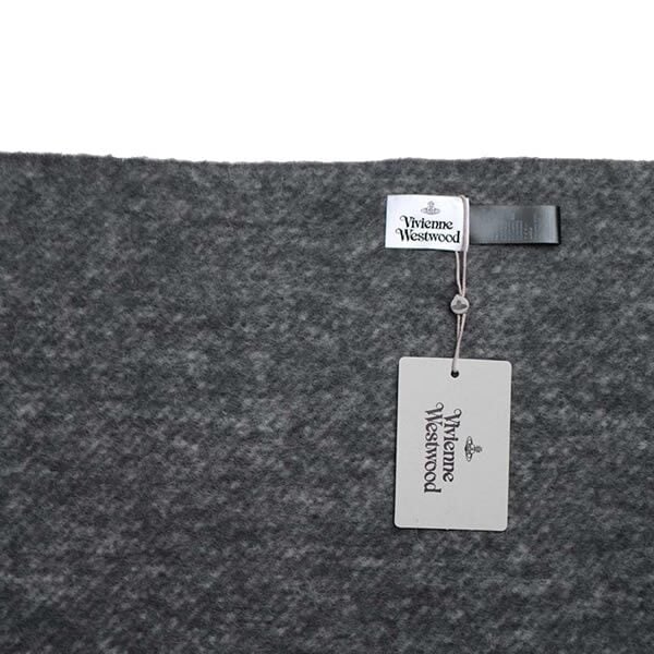 ヴィヴィアンウエストウッド マフラー Vivienne Westwood CHUNKY UNI 8103014F-W01PK-N401 ユニセックス BLACK ブラック グレー ホワイト メランジ