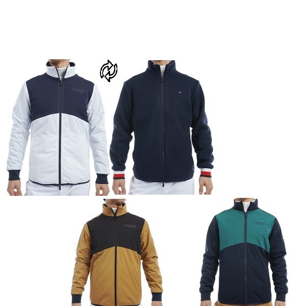 トミーヒルフィガー ゴルフ メンズ リバーシブルジャケット TOMMY HILFIGER GOLF THMA476 秋冬モデル お誕生日祝い お祝い 記念品 お父さん 父の日 彼氏 男性 30代 40代 50代 60代  還暦祝い 敬老の日 人気プレゼント プレゼント