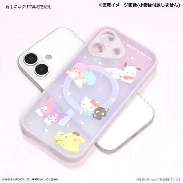 サンリオ iPhone ケース MagSafe 対応 IIIIfit プランプフレーム iPhone15 14 13 iPhoneケース ハードケース TPU PC ハイブリッド 耐衝撃 スマホケース ストラップホール付き おしゃれ 可愛い キャラクター サンリオ正規ライセンス品