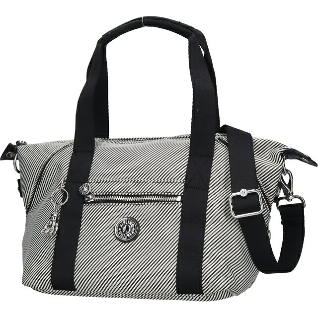 キプリング ボストンバッグ レディース ブランド Kipling アート ミニ PE+ ミニボストンバッグ 2WAY KI8028-4SY Diagonal Jacquard 黒