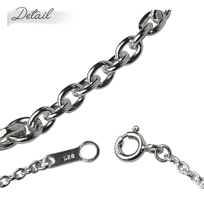 ハワイアンジュエリー アンクレット チェーンのみ アンクレット用あずきチェーン 太さ約1.8mm 長さ 20cm ～ 25cm 0.5cm刻みで選べる シルバー925 メンズ レディース 誕生日 プレゼント ハロウィン 【品番：SCL12C】