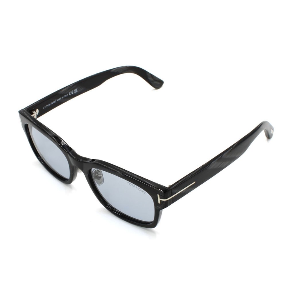 トムフォード TOM FORD サングラス アジアンフィット FT1232-D/S 63A 55 ウェリントン型 メンズ レディース ユニセックス ブラックササ+ライトグレー