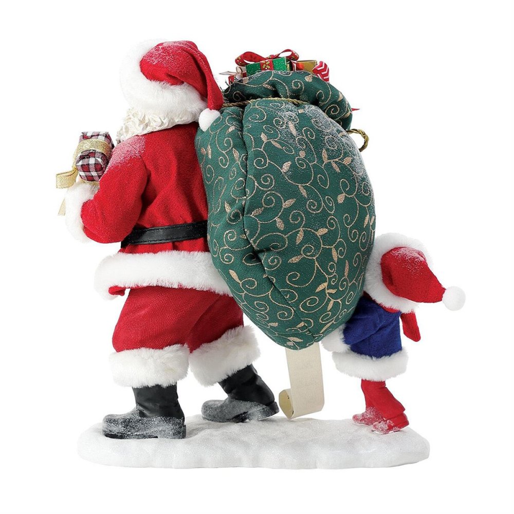 Sharing the Load 25.4cm | サンタ サンタクロース 人形 置物 フィギュア クリスマス ホリデー Possible Dreams 正規輸入品