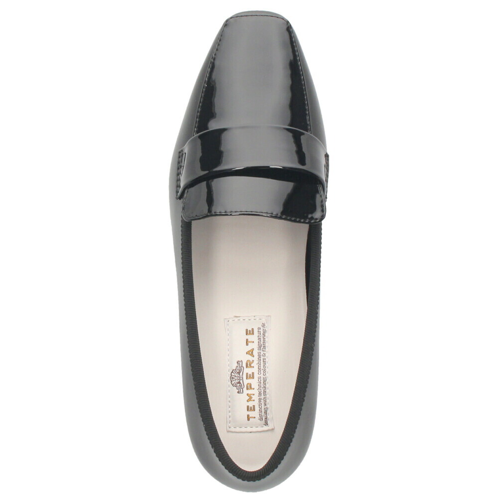 TEMPERATE テンパレイト FRIDA フリーダ レインシューズ レディース 完全防水 スリッポン パンプス スクエアトゥ 3.5cmヒール 歩きやすい 滑りにくい 光沢感