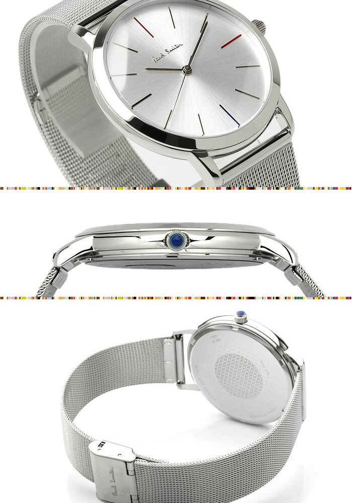 ポールスミス Paul Smith 腕時計 メンズ メタルメッシュベルト MA 41mm クラシック ブランド 人気 ウォッチ ギフト プレゼント P10054 P10055 P10058 P10092