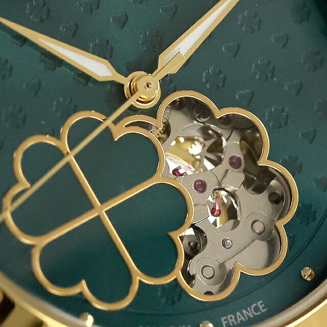 ピエールラニエ エスペランサ 自動巻き 腕時計 ブランド レディース オープンハート Pierre Lannier P147K577 アナログ グリーン フランス製