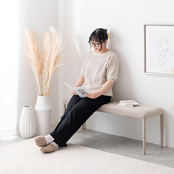 ダイニングベンチ チェア イス シート 長椅子 チェアー 食卓 リビング 幅110 完成品 いす 腰掛け ベロア 玄関 ウレタン韓国 インテリア 新生活
