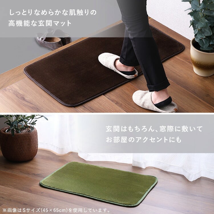 ラグ カーペット 洗える玄関マット 45×90cm 【ヴィタム-Witam-】