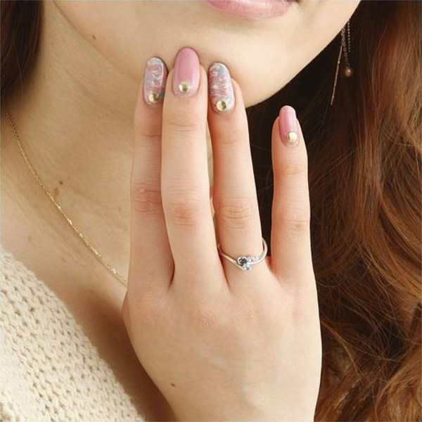 K10WG リング ブルートパーズ グラデーション 天然石 指輪 11号 ホワイトゴールド レディース アクセサリー ジュエリー 誕生石 プレゼント ギフト 宝石 シンプル 上品