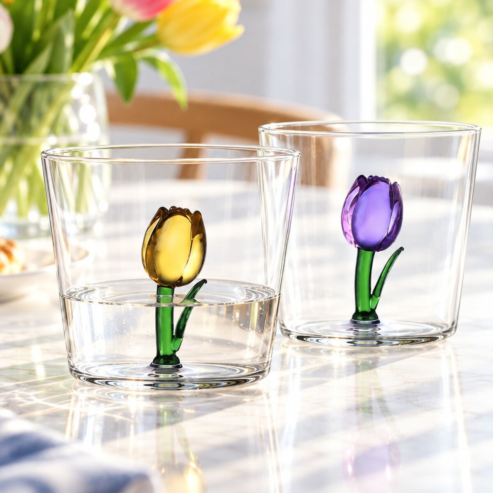 イッケンドルフ ミラノ BOTANICA タンブラー チューリップ 300ml ICHENDORF MILANO グラス 花 植物 食器 ギフト 結婚祝い プレゼント 贈り物