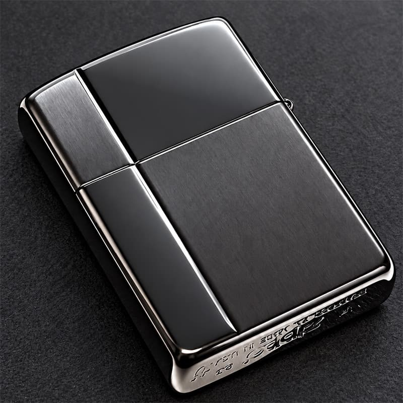 ZIPPO アーマー ジッポ ライター サテン＆ミラー スタンダード 彫刻 両面加工 ブラック かっこいい ギフト 重厚 動画有り シンプル おしゃれ 高級 メンズ プレゼント