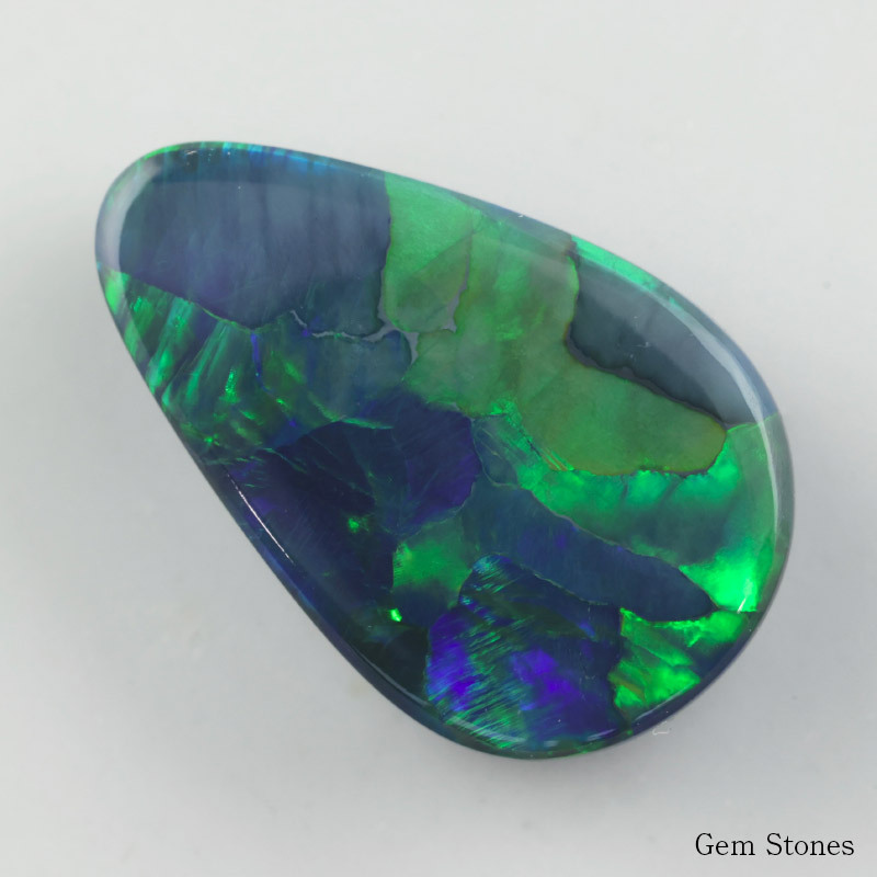  高品質 ブラックオパール 2.263ct ルース 裸石 宝石 イエロー グリーン レッド オレンジ ブラック オパール オーストラリア産  プレゼント 誕生石 10月 オリジナル ジュエリー コレクション