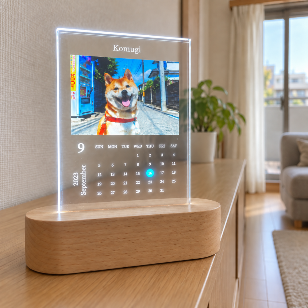 【LEDスタンドパネル | カレンダーデザイン】写真入り 名入れ対応 送料無料フォトフレーム アクリルフォトパネル カップル 彼氏 彼女 写真立て 名前入れ 文字入れ メッセージ入り おしゃれ お洒落 メモリアル フォト フォトスタンド アクリル ギフト プレゼント カレンダー 結婚 誕生日 記念日 出産 卒業 ペット 推し活 子供 部活