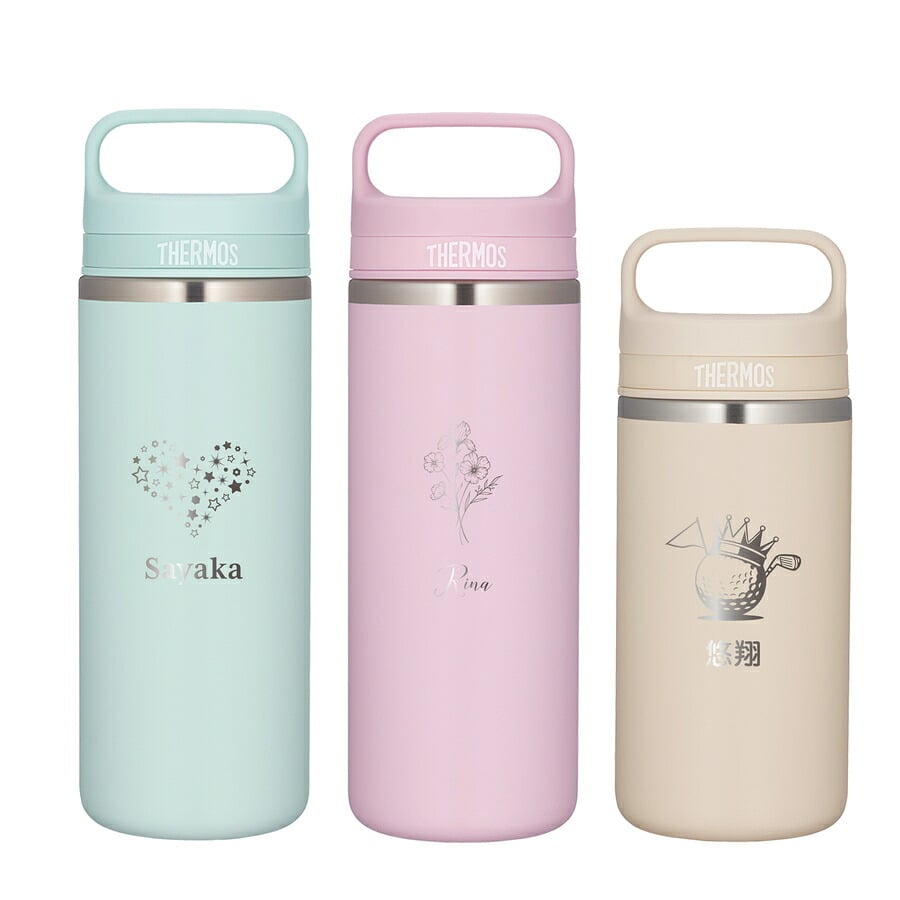 サーモス 水筒 名入れ Thermos 360ml 480ml JOX-360 JOX-480 タンブラー マグボトル 保温 保冷 直飲み ステンレスボトル おしゃれ  プレゼント ギフト ラッピング クリスマス
