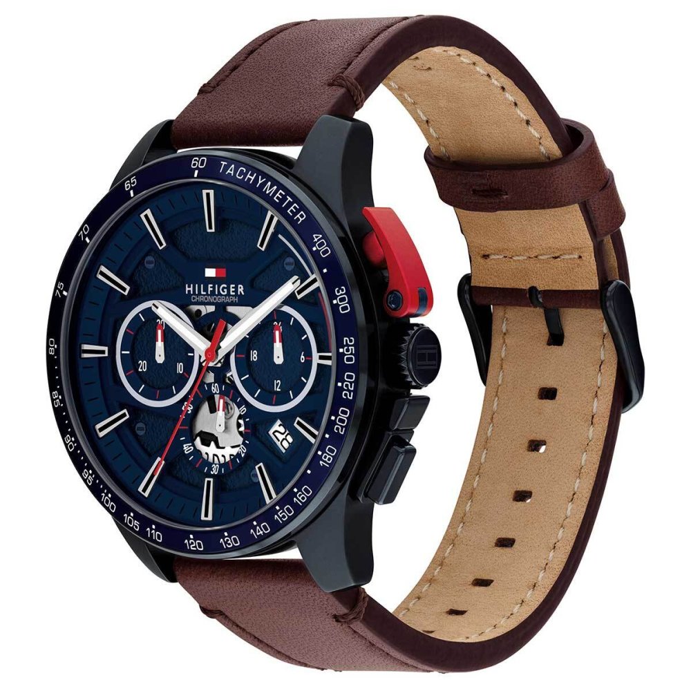 【選べるノベルティー付き】トミーヒルフィガー TOMMY HILFIGER 腕時計 メンズ クロノグラフ タキメーター デイト BANK 1792268【2026 新作】
