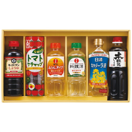 【送料無料・包装無料・のし無料】丸康 キッコーマン&調味料バラエティセット KSM-40A(A3) /ギフト お歳暮 入学祝い 卒業祝い 就職祝い 結婚祝い 誕生日 出産祝い 引越祝い 香典返し 新盆 初盆 御礼 内祝い 快気祝い ご挨拶 志 法事