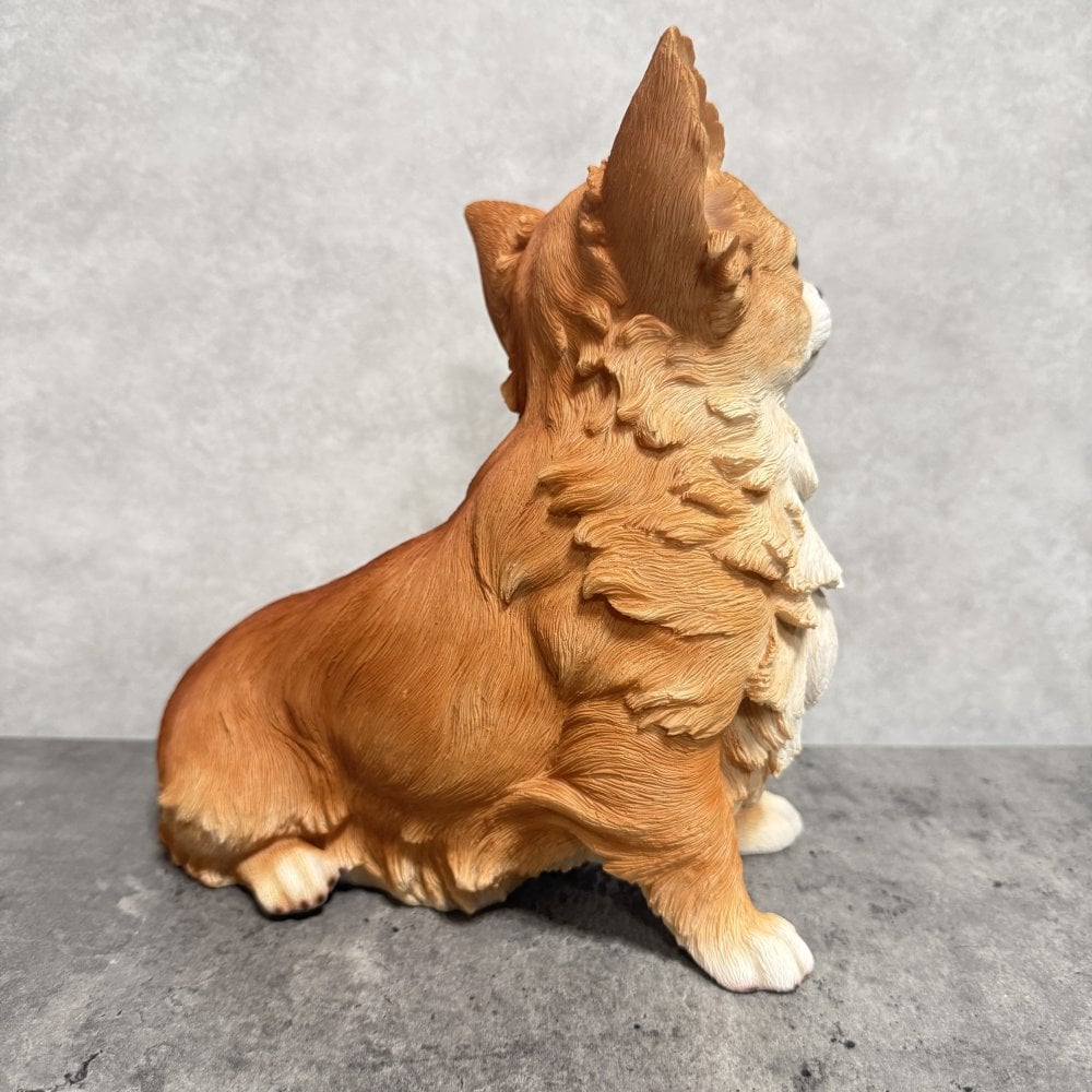 犬 置物 大きい 見上げるチワワ 横幅26.8cm woobia ウービア かわいい おしゃれ ガーデン インテリア オブジェ 巨大 プレゼント 北欧 玄関 雑貨 動物 モダン 面白い 庭 ギフト 屋外 家 リアル 玄関先 ガーデンオーナメント