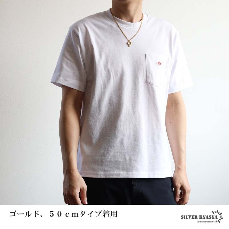 ステンレス ダイヤ 多角形 ペンダントネックレス シンプルネックレス 小ぶり ダブル喜平チェーン 細身 ゴールド 18KGP シルバー ブラック 図形 小さい メタル 幾何学 メンズ 男性 金属アレルギー対応