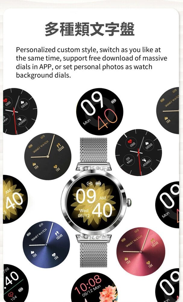 スマートウォッチ NY22 1.09インチ 24時間 多機能 電話、LINE、SMS、Twitter、Facebook、通知 天気予報 バッテリー 150mAh 活動 生理 睡眠  多機能 音楽再生 便利 IPX68防水iPhone Android 対応 日本語 対応 音楽再生 レディース 3色 実用的 プレゼント