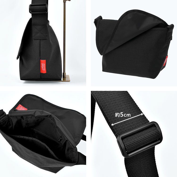 マンハッタンポーテージ メッセンジャーバッグ Manhattan Portage メンズ レディース マグネット 撥水 軽量 コーデュラ B5 大きめ 斜めがけ ショルダーバッグ フラップ ウエストバッグ 肩掛け ナイロン 黒 おしゃれ シンプル 通勤 通学 旅行 カジュアル アウトドア ブランド
