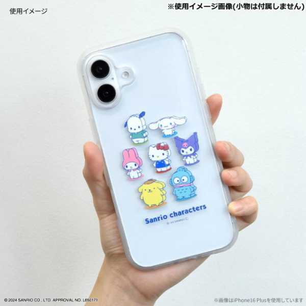 iPhone16 Pro Max ケース サンリオ IIIIfit Clear 耐衝撃 ハイブリッド スマホケース カバー ミックス キャラクター かわいい おしゃれ ストラップホール付き サンリオ正規ライセンス品