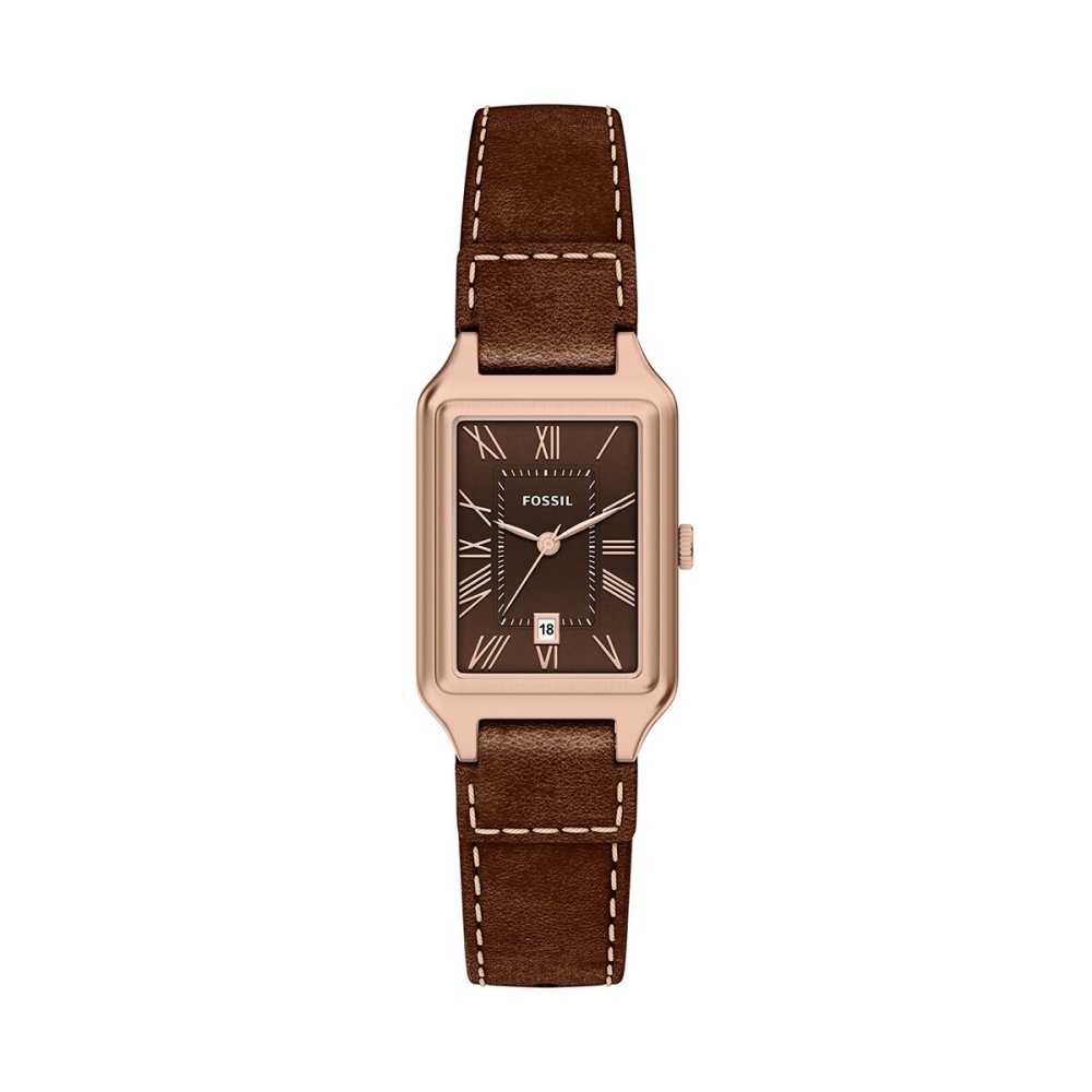 フォッシル FOSSIL 腕時計 レディース RAQUEL デイト アナログ ブラウン レザーウォッチ ES5503【2026 新作】