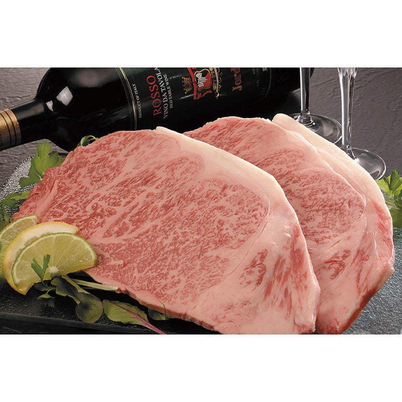 松阪牛ロースステーキ&にんにくソースセット (RSTNS60-210MA) [お中元][お歳暮] ※送料無料(北海道・沖縄・離島への配送不可)