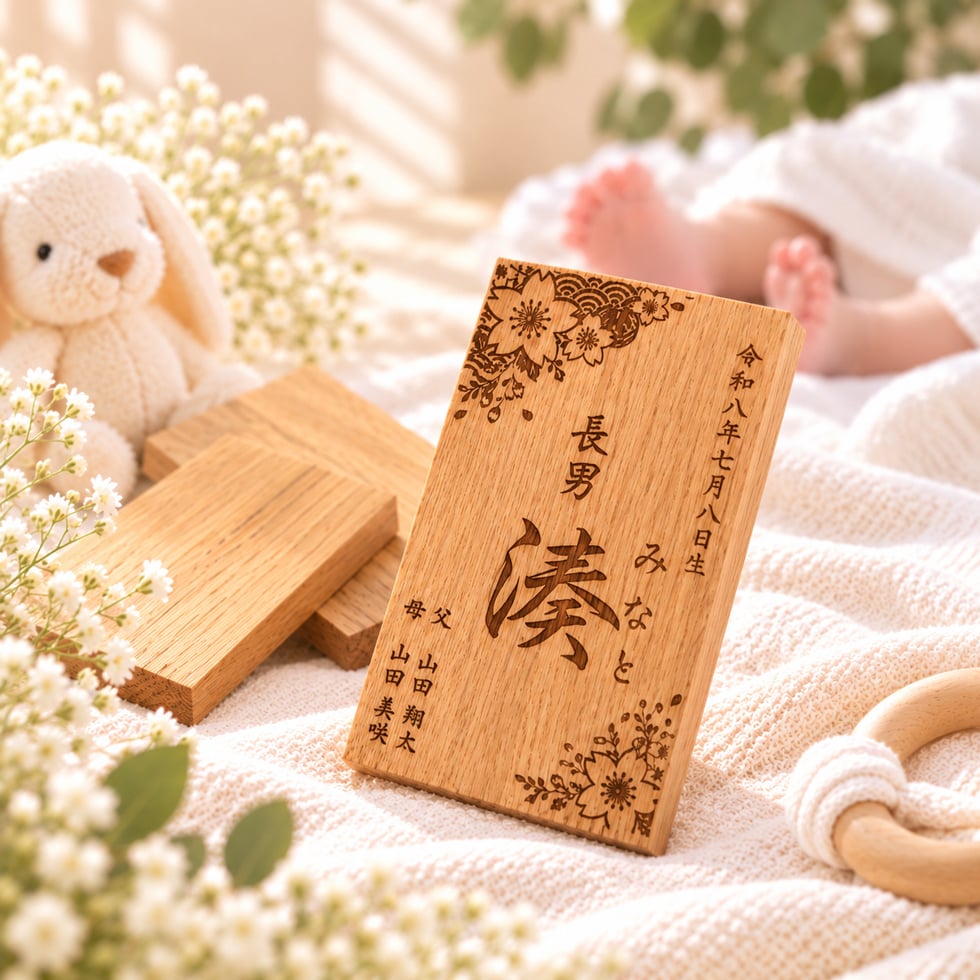 【命名札 名入れ】 樽材 木製 オーク材 ウイスキー樽 出産祝い 誕生記念 命名書  メモリアルボード