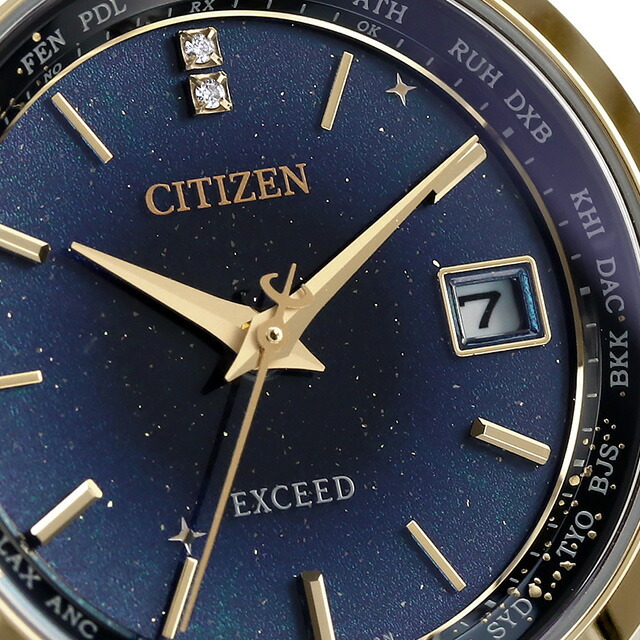 シチズン エクシード 七夕モチーフ「天の川」 腕時計 ブランド レディース チタン 数量限定 ダイヤ CITIZEN EXCEED EC1127-68L